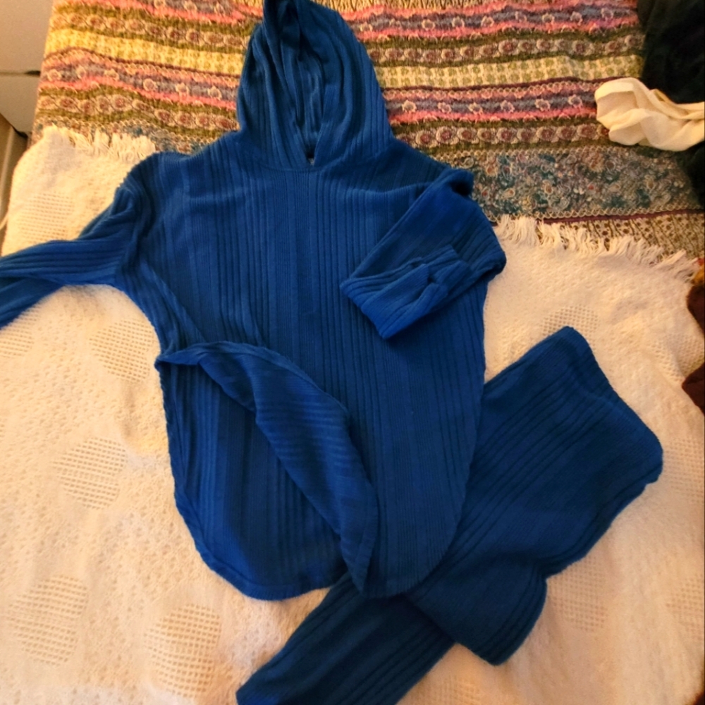 Royal Blue high cut 2 piece